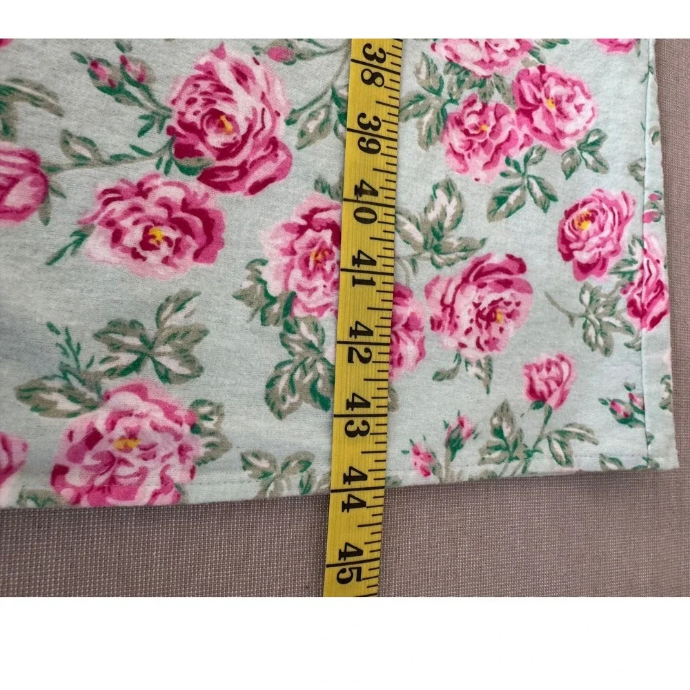 Lanz of Salzburg Long Flannel Nightgown Nantucket‎ Roses 1X